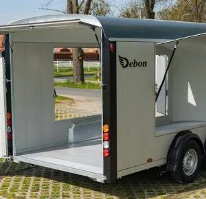 REMORQUE FOURGON ROADSTER 900 avec Deuxième porte latérale et Treuil électrique DWN 1000HD